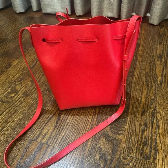 Mansur Gavriel Cherry Red Crossbody Bag - Picture 5 of 11